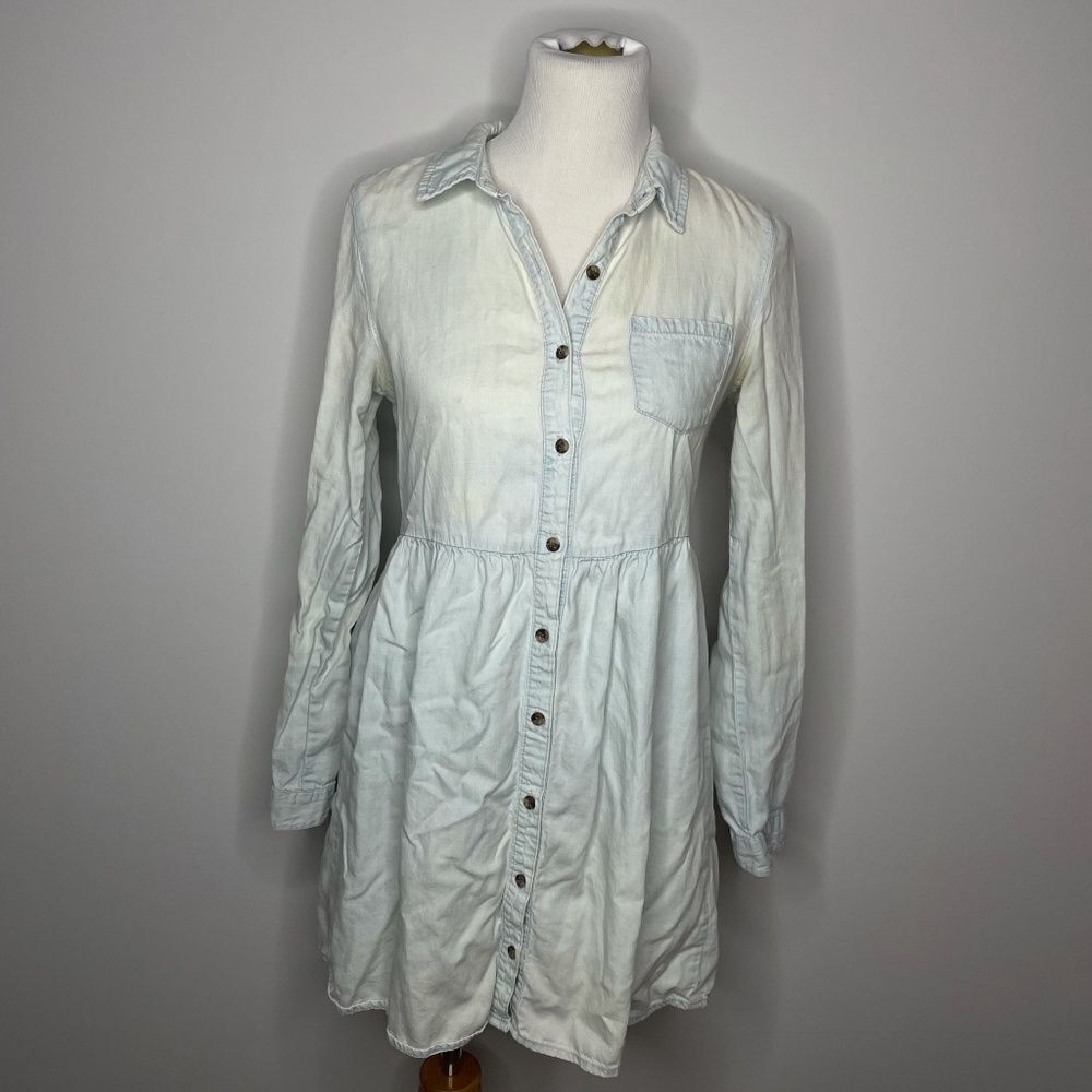 BDG- Denim Long Sleeve Light Wash Dress